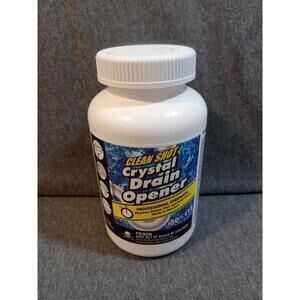 Clean Shot Crystal Drain Opener Cleaner White 1 lbs Dissolves Grease